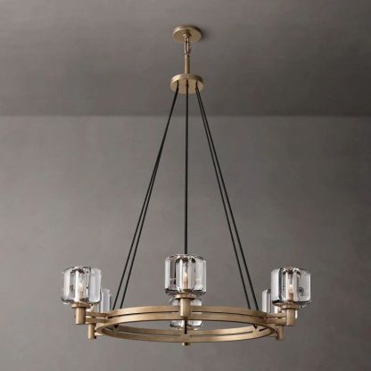 Demaret Round Chandelier 36''-Fullstarlighting