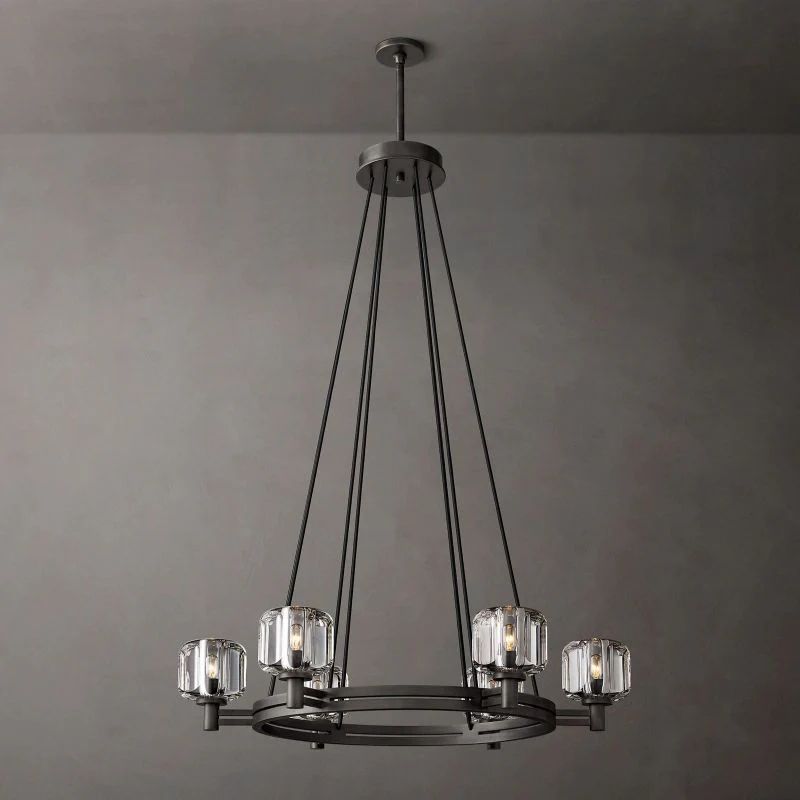 Demaret Round Chandelier 36''-Fullstarlighting