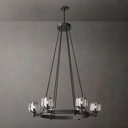 Demaret Round Chandelier 36''-Fullstarlighting