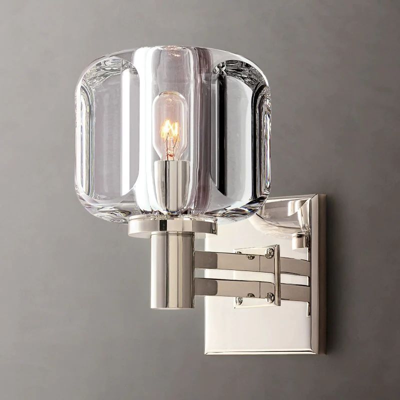 Demaret Glass Wall Sconce-Fullstarlighting