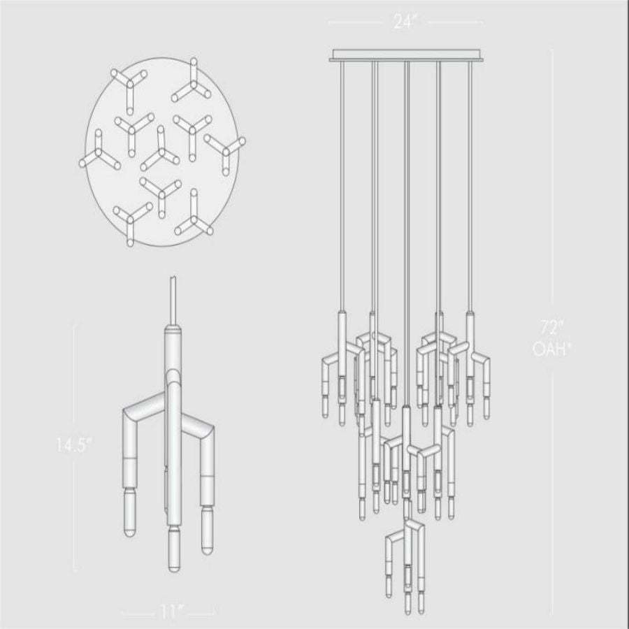 Diorich 10 Light Cirular Chandelier