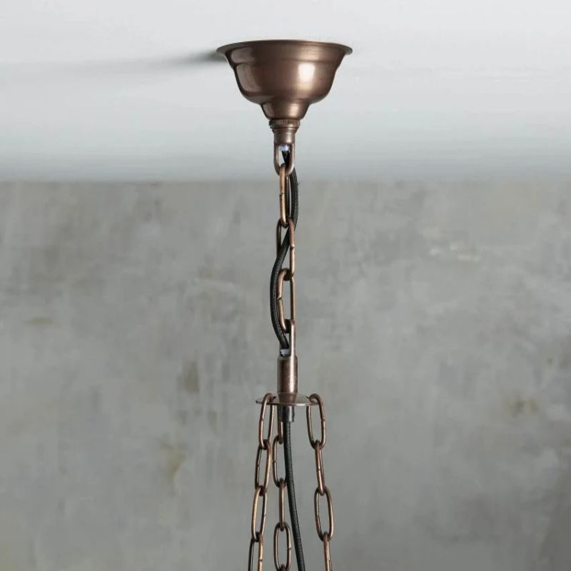 Laile Round Glass Chandelier-Fullstarlighting