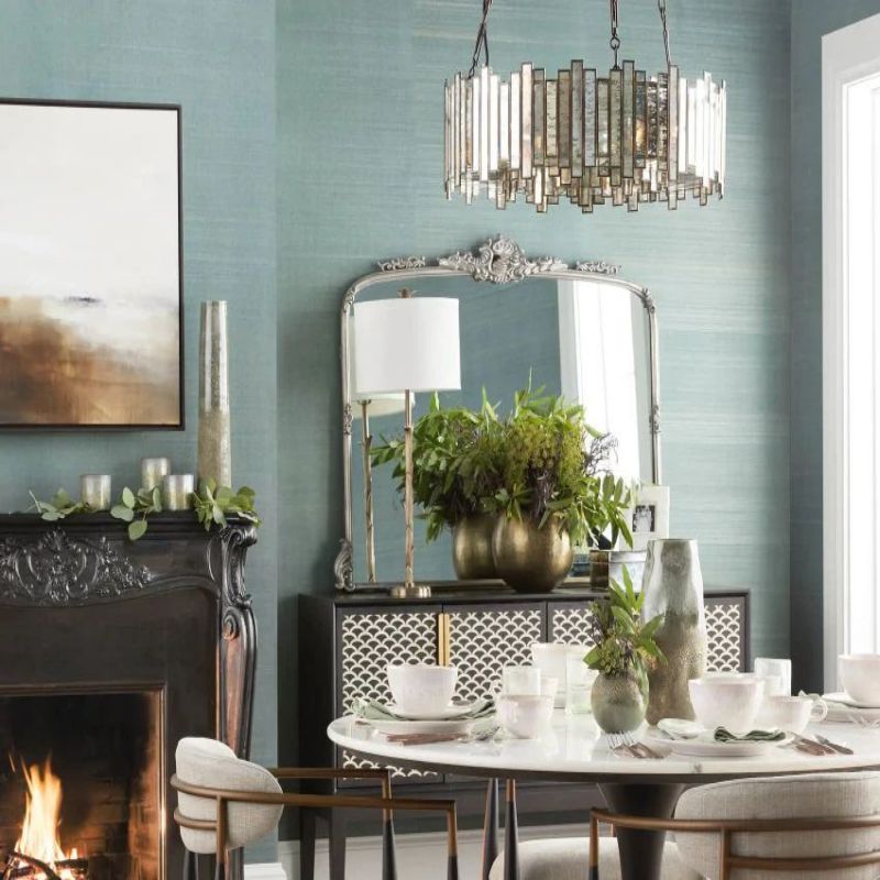 Laile Round Glass Chandelier-Fullstarlighting