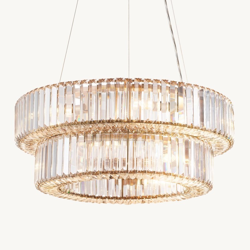 Elliane Tiered Pendant,Bedroom Crystal Pendant,living room chandeliers