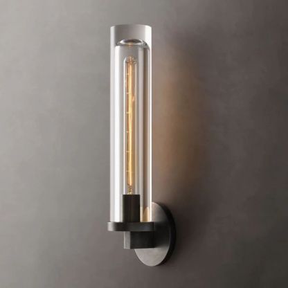 Saveral Round Tube Sconce-Fullstarlighting