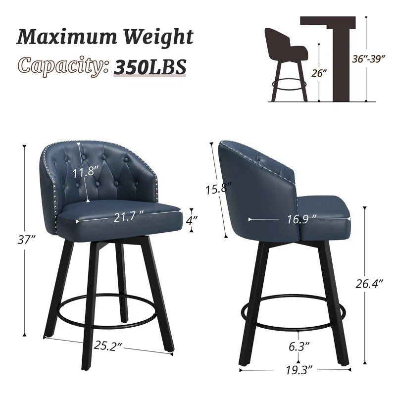 Elyana Swivel Bar Stool-Fullstarlighting