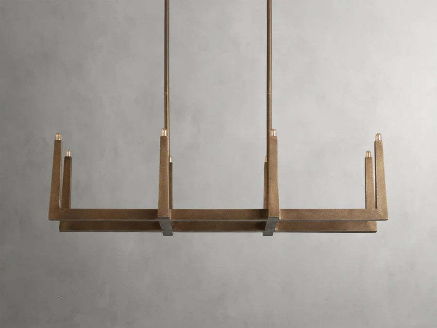 Emmet Linear Chandelier 48" 60" 72",Arhaus,Dining Room Chandeliers