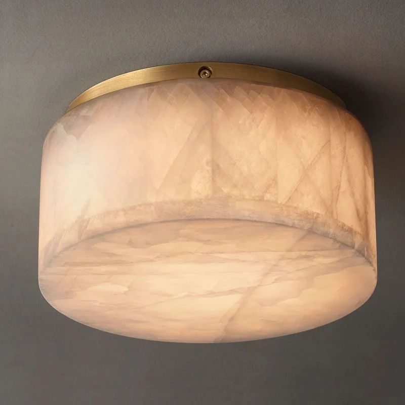 Erater Calcite Round Flushmount 6"10"14"