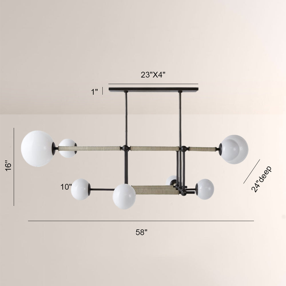 Erica Linear Chandelier-Fullstarlighting