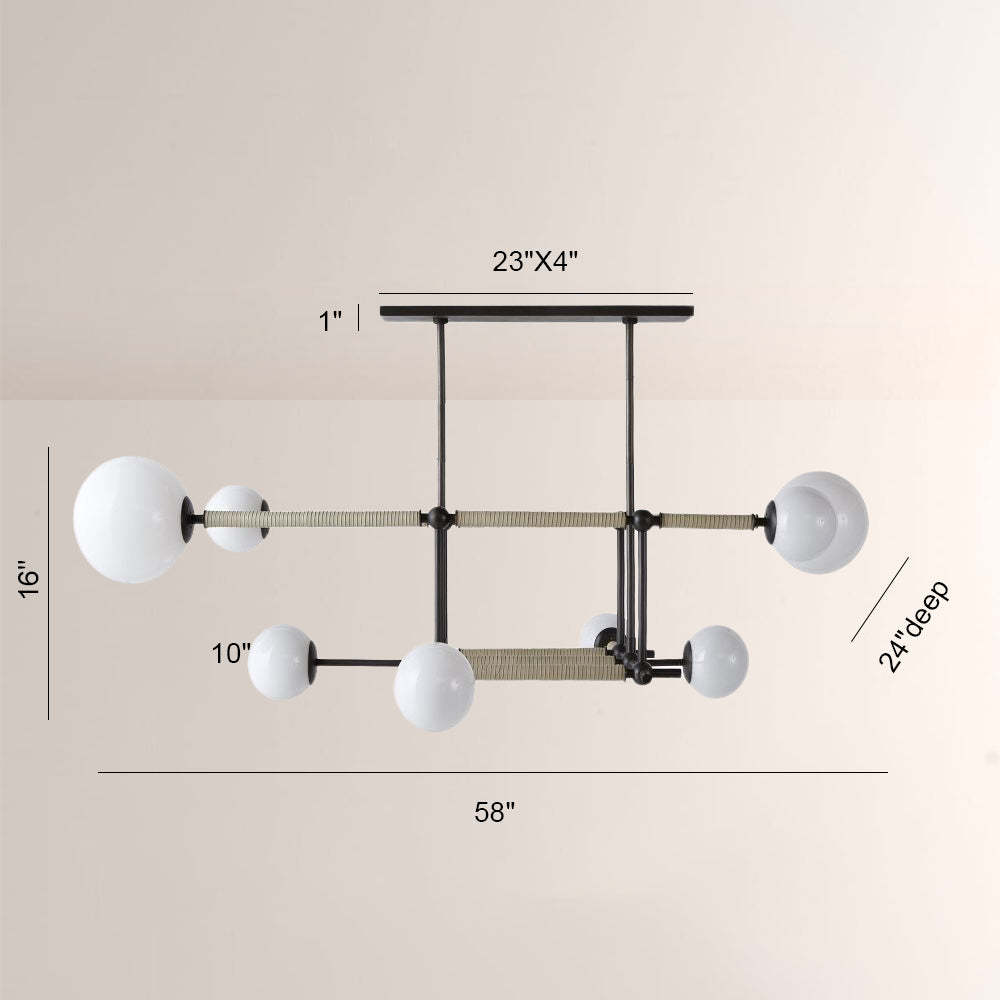 Erica Linear Chandelier-Fullstarlighting