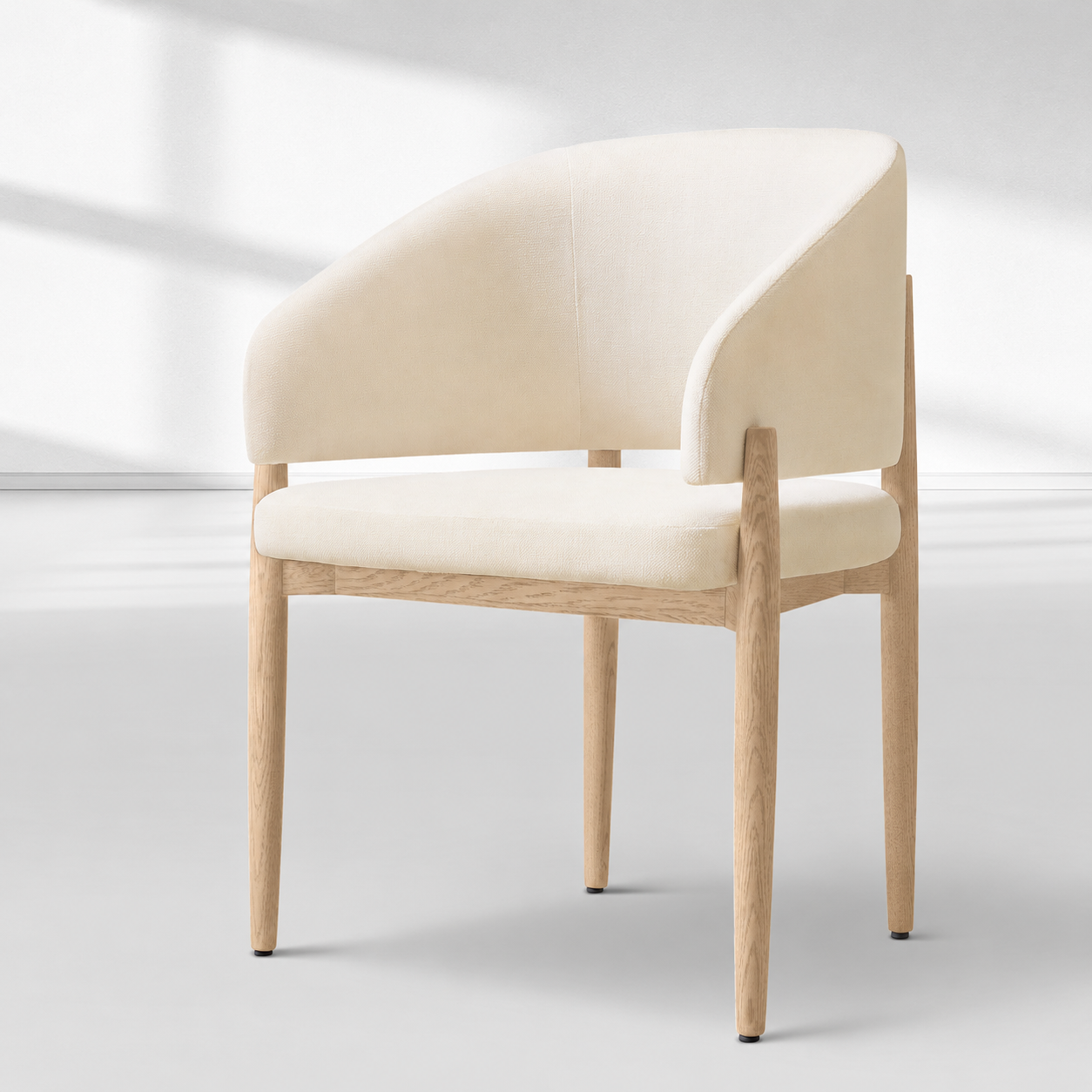 Eva Fabric Dining Armchair-Fullstarlighting