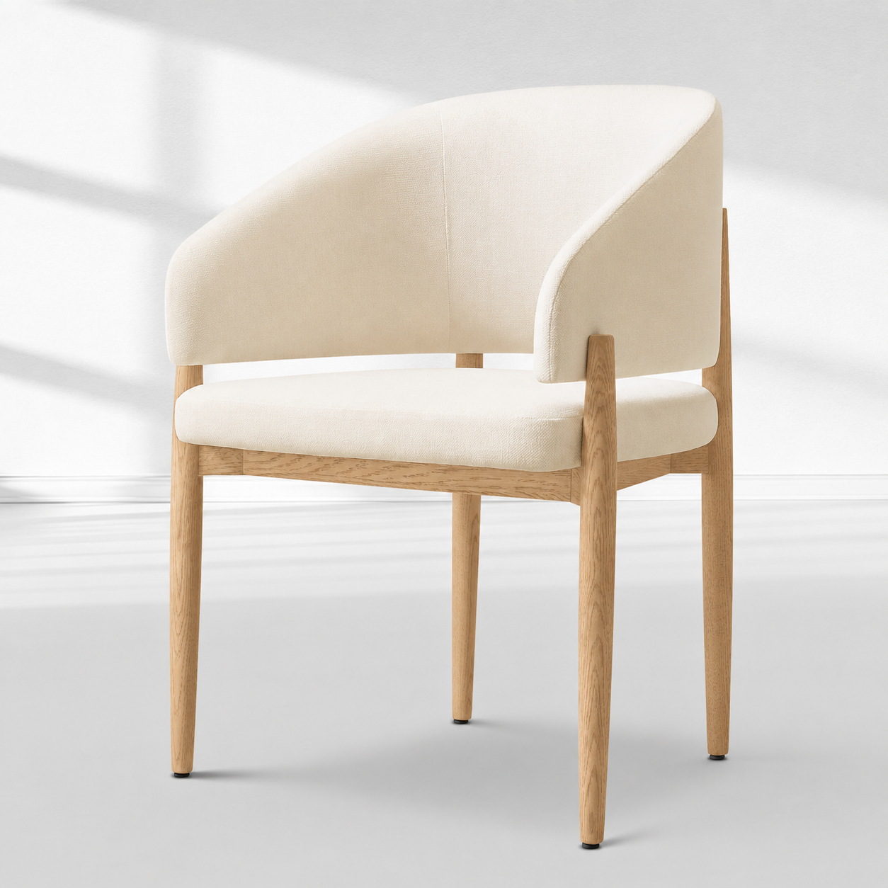 Eva Fabric Dining Armchair-Fullstarlighting