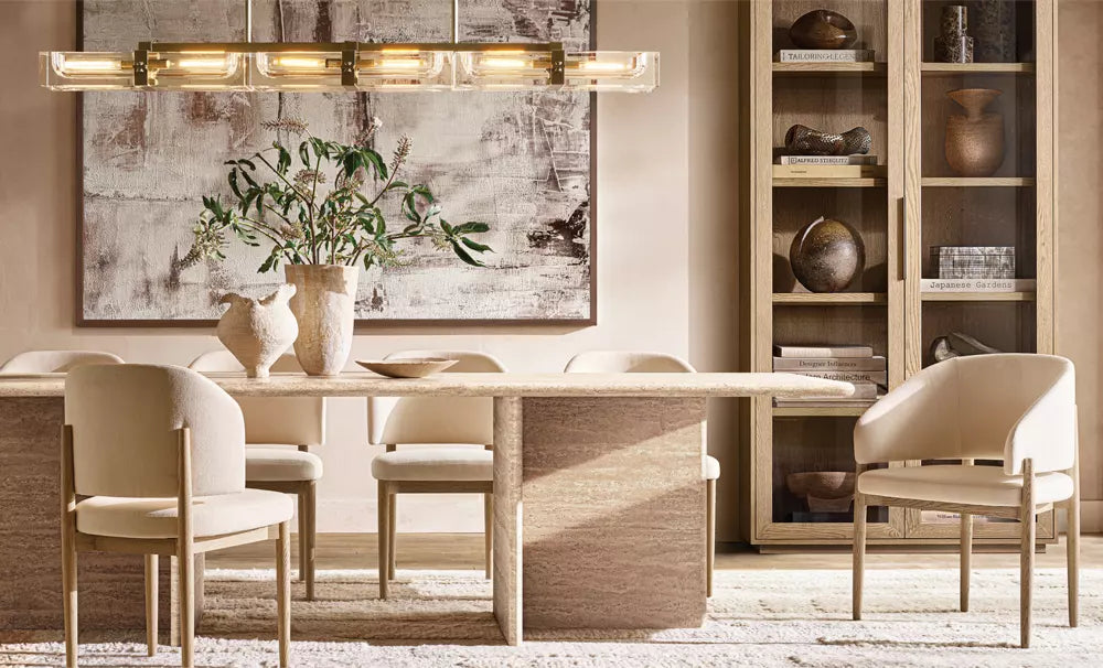 Eva Fabric Dining Armchair-Fullstarlighting