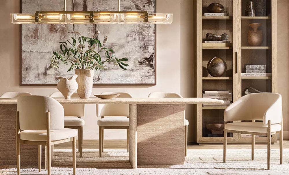 Eva Fabric Dining Armchair-Fullstarlighting
