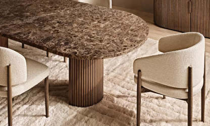 Eva Fabric Dining Armchair-Fullstarlighting