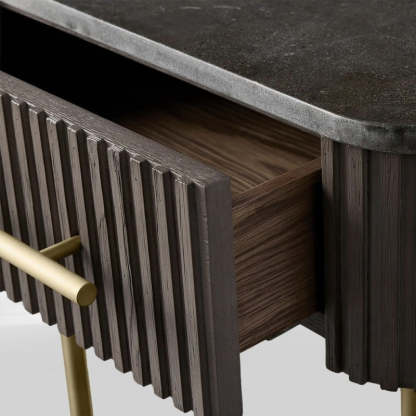 Fanny End Table with Drawer