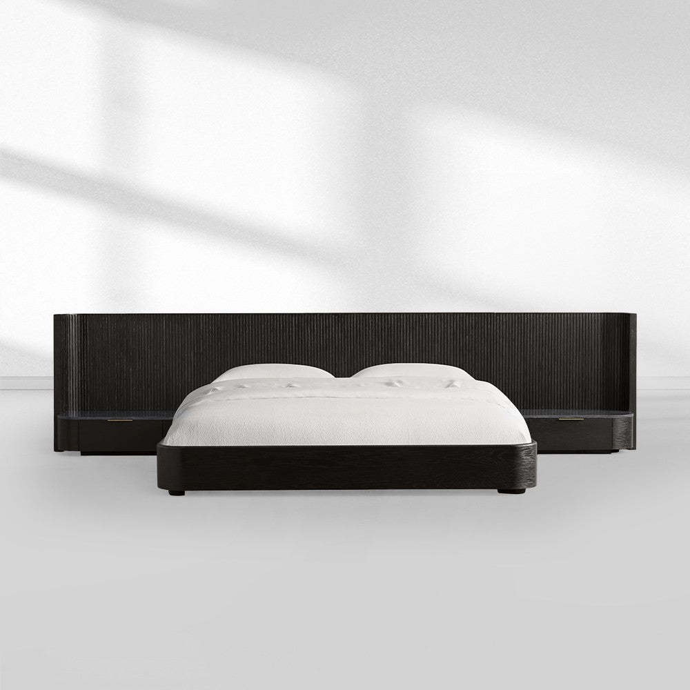 Fanny Extended Headboard Bed-Fullstarlighting