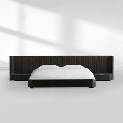 Fanny Extended Headboard Bed-Fullstarlighting