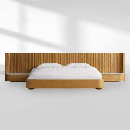 Fanny Extended Headboard Bed-Fullstarlighting