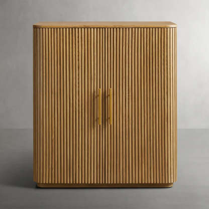 Fanny Wood Bar Cabinet-Fullstarlighting