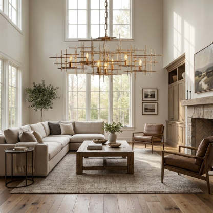 Faritz Linear Chandelier-Fullstarlighting