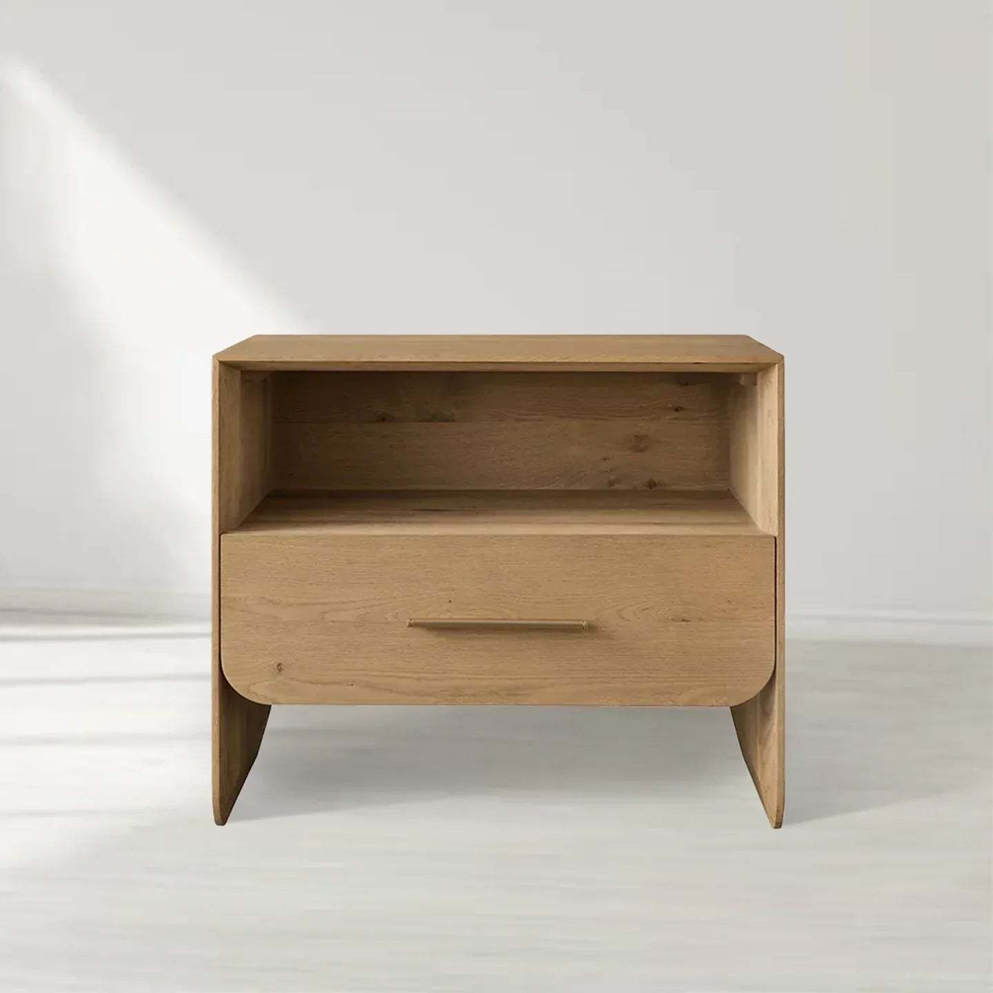 Felton Open Nightstand,minimalist luxury bedroom furniture