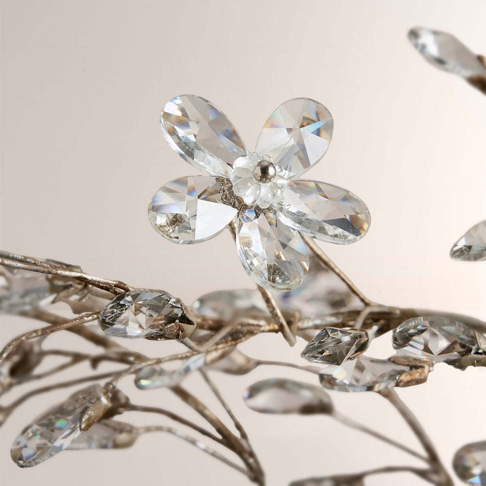 Fiora Crystal Floral Flush Mount-Fullstarlighting