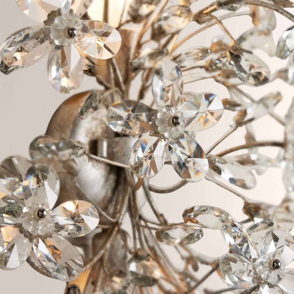 Fiora Crystal Blossom Wall Sconce-Fullstarlighting