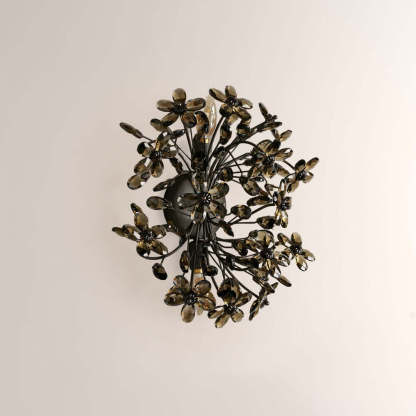 Fiora Crystal Blossom Wall Sconce-Fullstarlighting