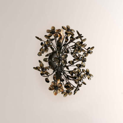 Fiora Crystal Blossom Wall Sconce-Fullstarlighting