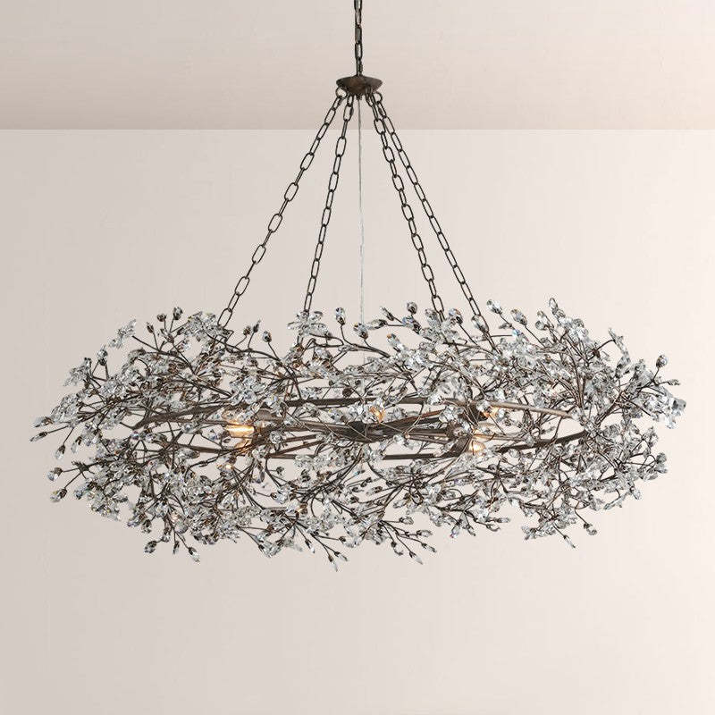 Fiore Crown Crystal Chandelier