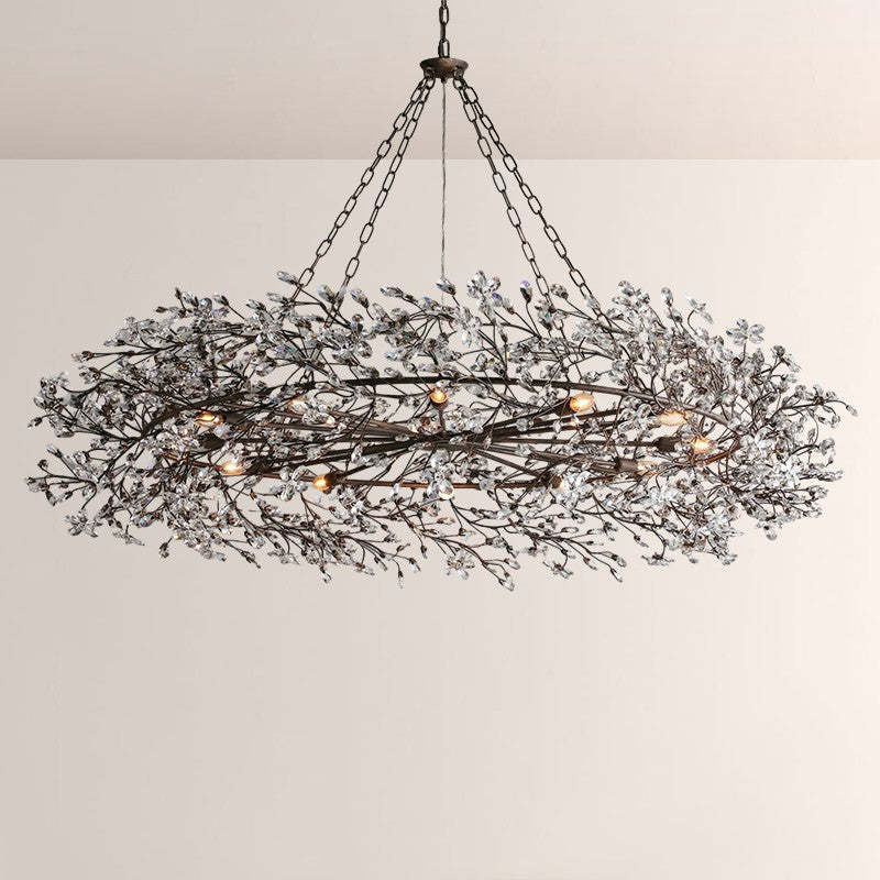 Fiore Crown Crystal Chandelier