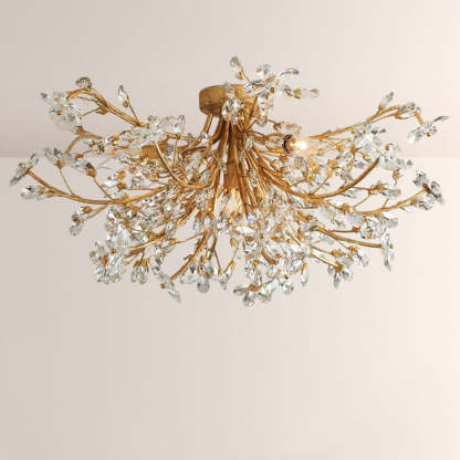 Fiore Crystal Flush Mount-Fullstarlighting