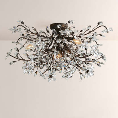 Fiore Crystal Flush Mount-Fullstarlighting
