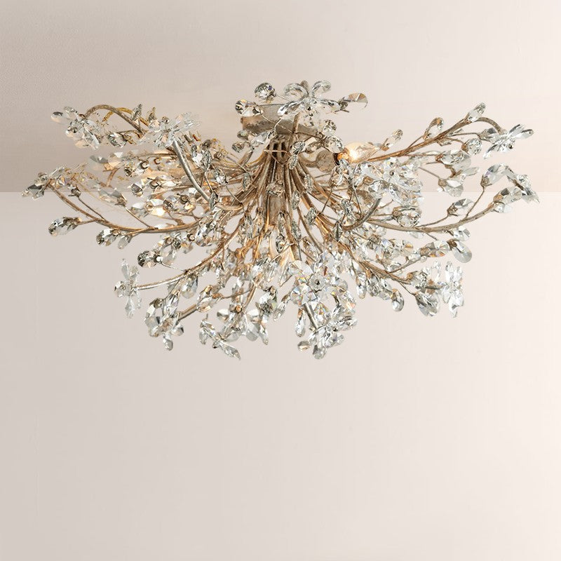Fiore Crystal Flush Mount-Fullstarlighting