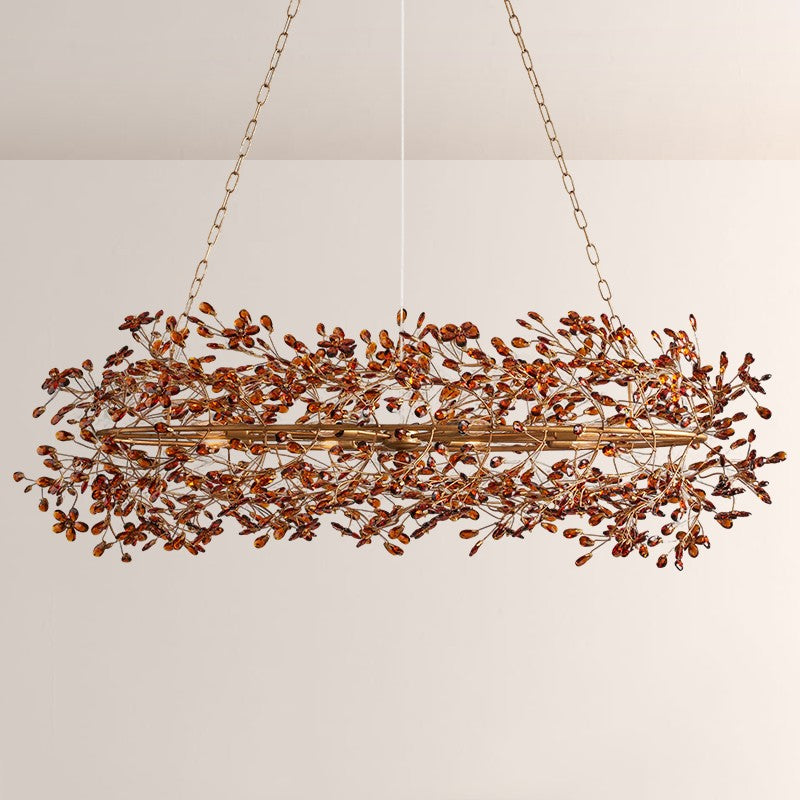 Fiore Oval Crystal Chandelier