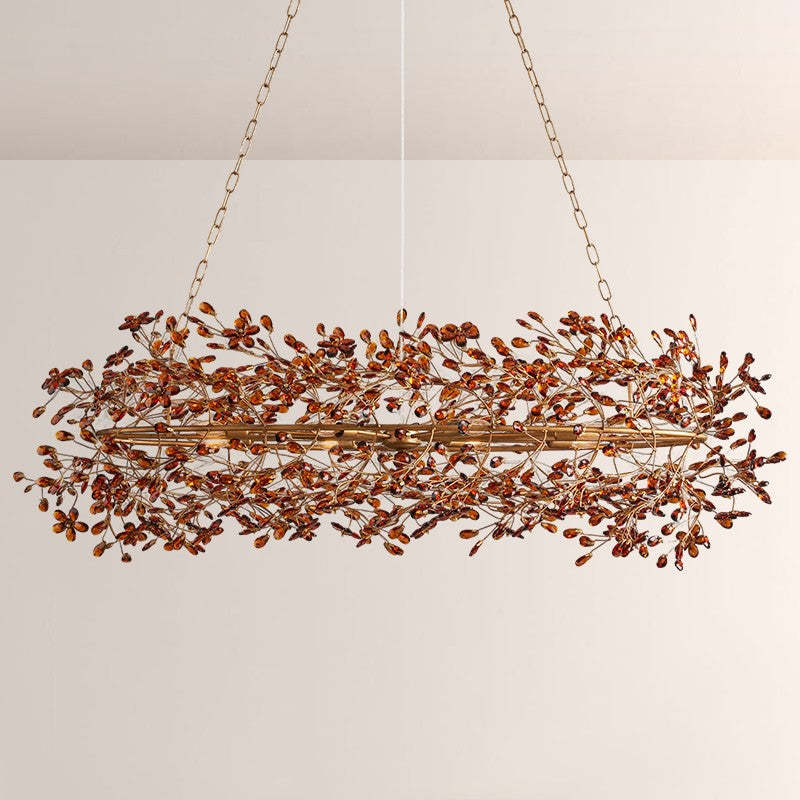 Fiore Oval Crystal Chandelier