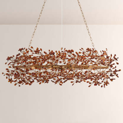 Fiore Oval Crystal Chandelier