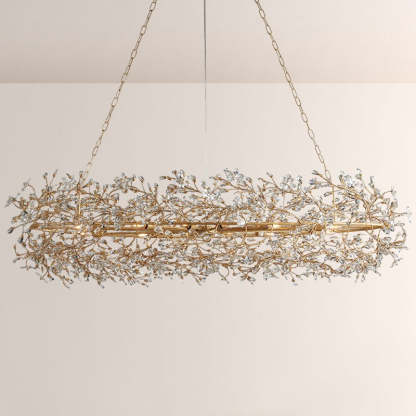 Fiore Oval Crystal Chandelier