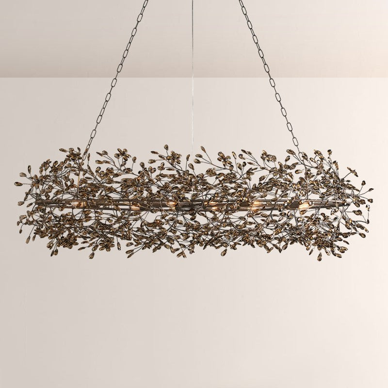 Fiore Oval Crystal Chandelier