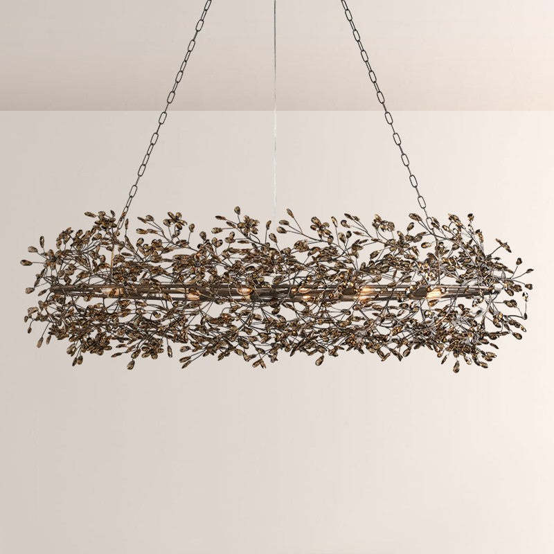 Fiore Oval Crystal Chandelier
