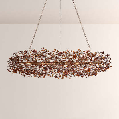 Fiore Oval Crystal Chandelier