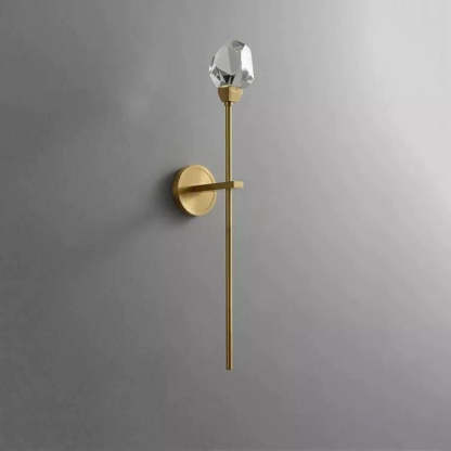 Slipe Faceted Crystal Prisms Wall Sconce (Rod)-Fullstarlighting