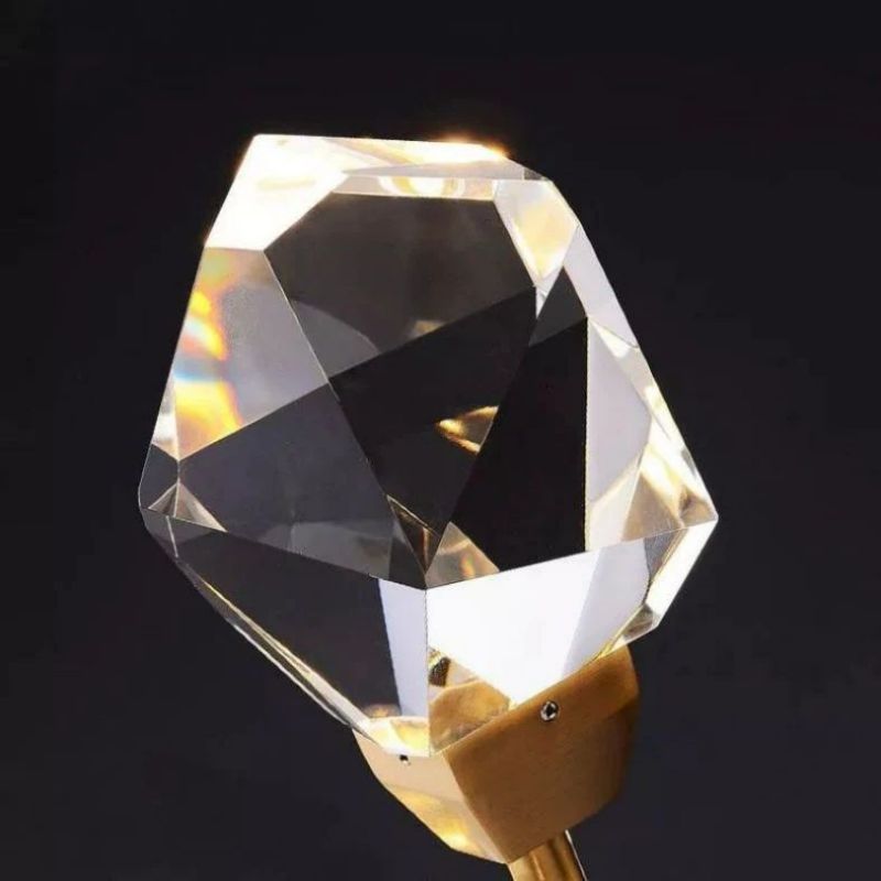 Slipe Faceted Oval Chandelier For Living Room-Fullstarlighting