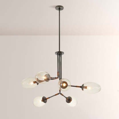Frances Glass Chandelier-Fullstarlighting