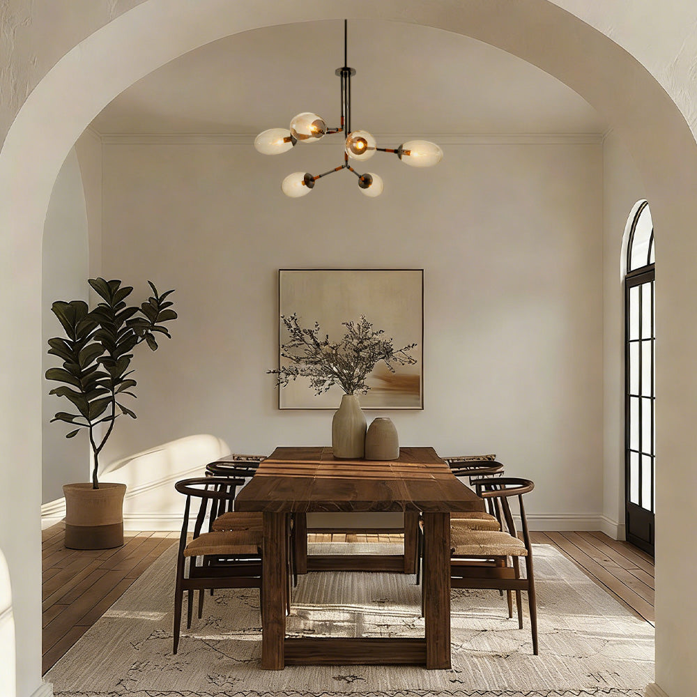 Frances Glass Chandelier-Fullstarlighting