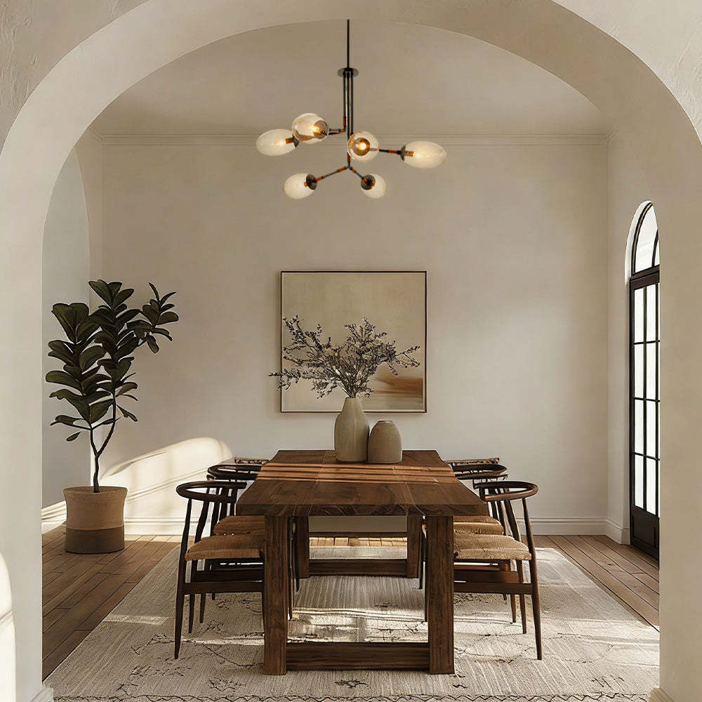 Frances Glass Chandelier-Fullstarlighting