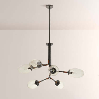 Frances Glass Chandelier-Fullstarlighting