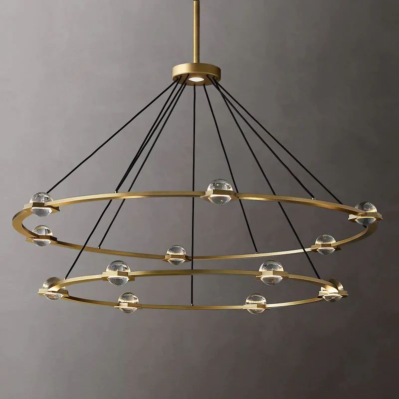Genius Two-Tier Round Chandelier 60"-Fullstarlighting