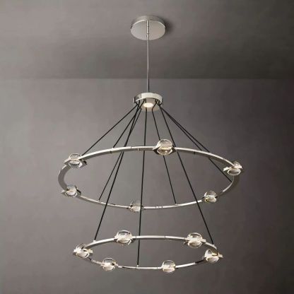 Genius Two-Tier Round Chandelier 48"-Fullstarlighting